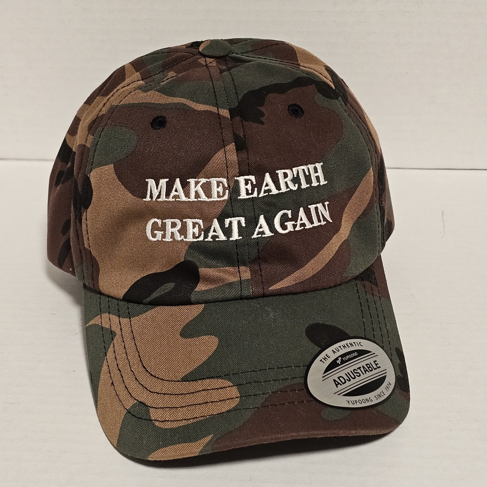 Yupoong "Make Earth Great Again" Camouflage Dad Hat